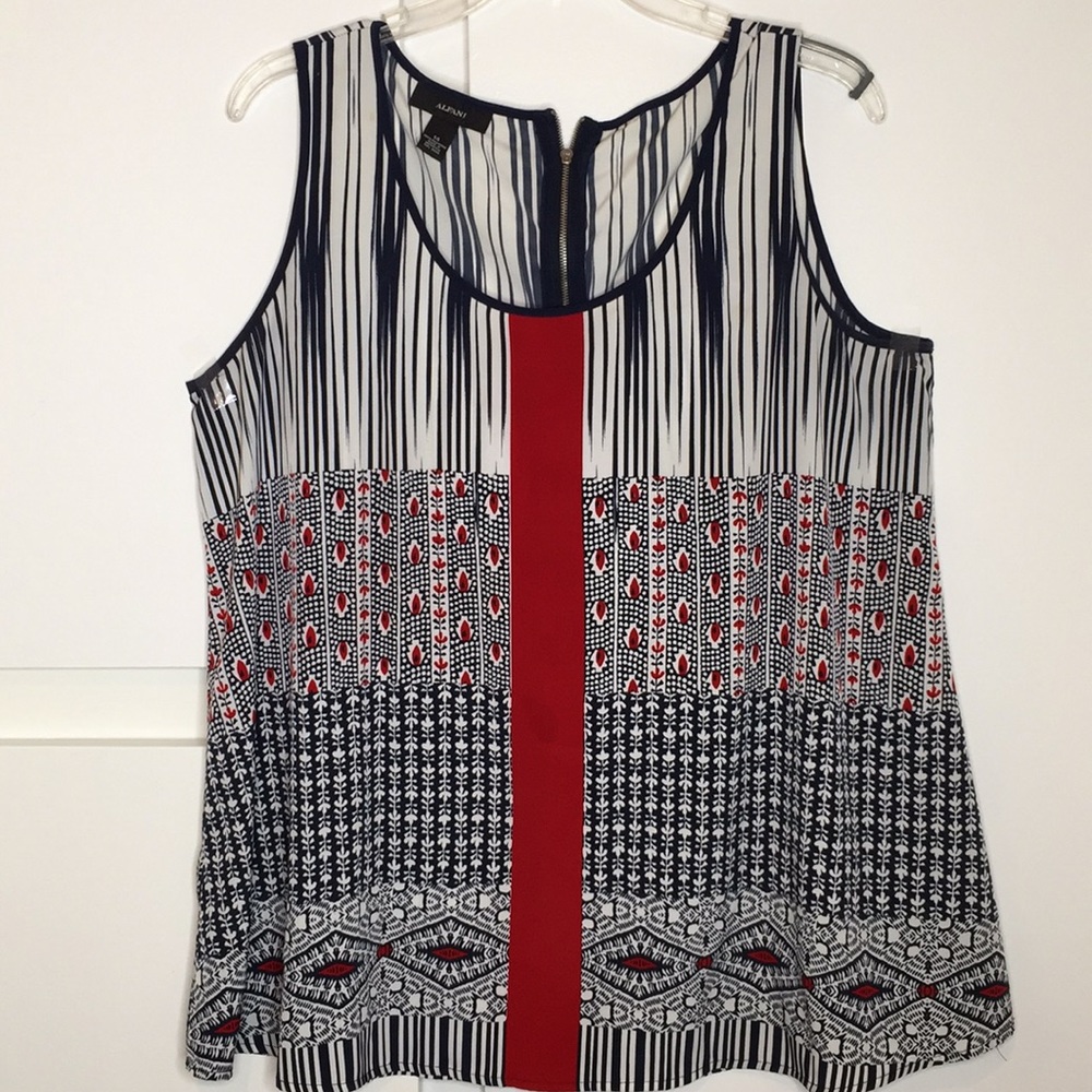 Size 14 ALFANI women’s sleeveless printed top